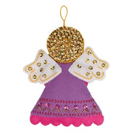 MerryStockings Felt Ornament Kit, Collectible Valentines Day Angel