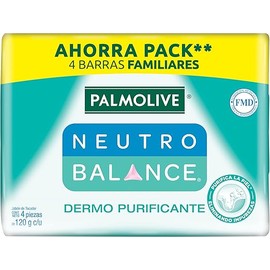 Palmolive Jabón de Baño Naturals Mandarina y Romero en Barra 4 x 120 g. Fórmula Nutritiva Con Ingredientes de Origen 100% Natural. Piel Fresca, Humectada y Suave. Consiente tu Piel