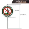 FKNSGR Do Not Spray Sign with 2.3 Foot Stake, Aluminum，Bilingual