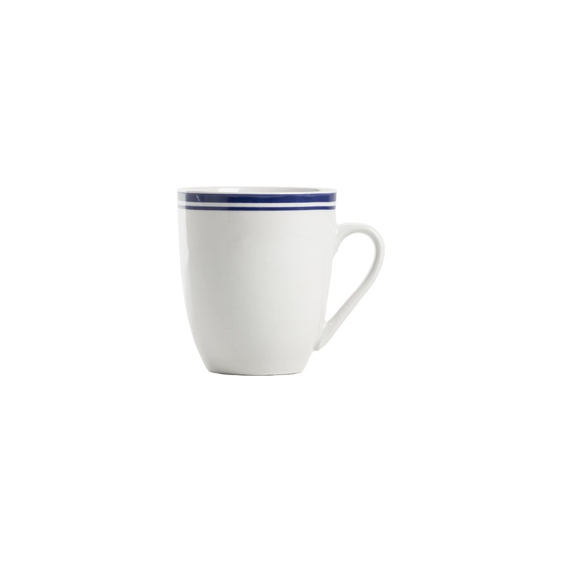 10 Strawberry Street Café Stripe 16 Piece Coupe Dinnerware Set,
