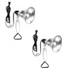 Simple Deluxe 2-Pack Clamp Lamp Light with 5.5 Inch Aluminum