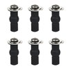 Hibbent 6 Pack Universal Toilet Seat Hinges Screw, Blind Hole