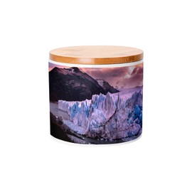 Fabulous Ceramic Pot with Bamboo Lid - Beautiful Ice Layer Sun Layer Climatic Heating - 16oz - Mason Jar