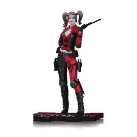 DC Collectibles Harley Quinn Injustice 2 Statue, Black/White/Red