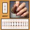 Halloween Press on Nails Medium Almond 3D Fake Nails Cute