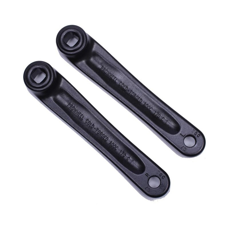 PROWHEEL Ebike Crank Arm Available in Square Hole,140MM/152MM/160MM/165MM/170MM/175MM Black Bike