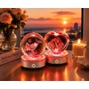 Silver Round LED Light Base Multicolor Display Stand (Two packs)