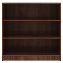 Lorell Walnut Laminate Bookcase Book Rack, 36" x 36" x 12"