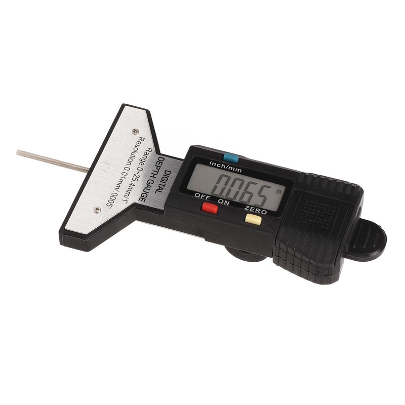 Digital Tyre Tread Depth Gauge Inch mm Conversion 0‑25.4mm Range