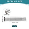 sourcing map 2Pcs 20x100mm Hose Barb Equal Pipe Fitting, 304