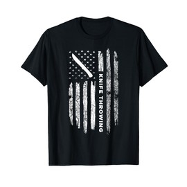 American Flag Knife Throwing - Vintage Knife Throwing T-Shirt