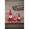 LOVI Medium Wooden Elf Postcard - Grey - 12 cm