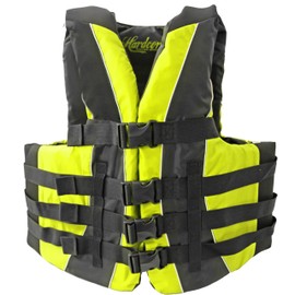Hardcore Water Sports Premium Neo/Poly Life Jacket | USCG Approved Type III Life Vest for Waterskiing, Boating, Wakeboarding, Canoeing, Tubing (Adult 2X/3X)