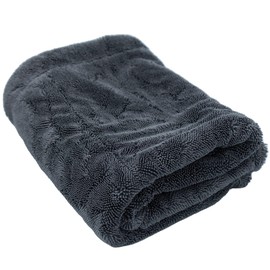 renideo Auto Trockentuch - Blac - Premium Tuch zur professionellen Autopflege, randlos, extra Starke Saugkraft, extrem saugstark, fusselfrei und lackschonend, 80 x 50 cm