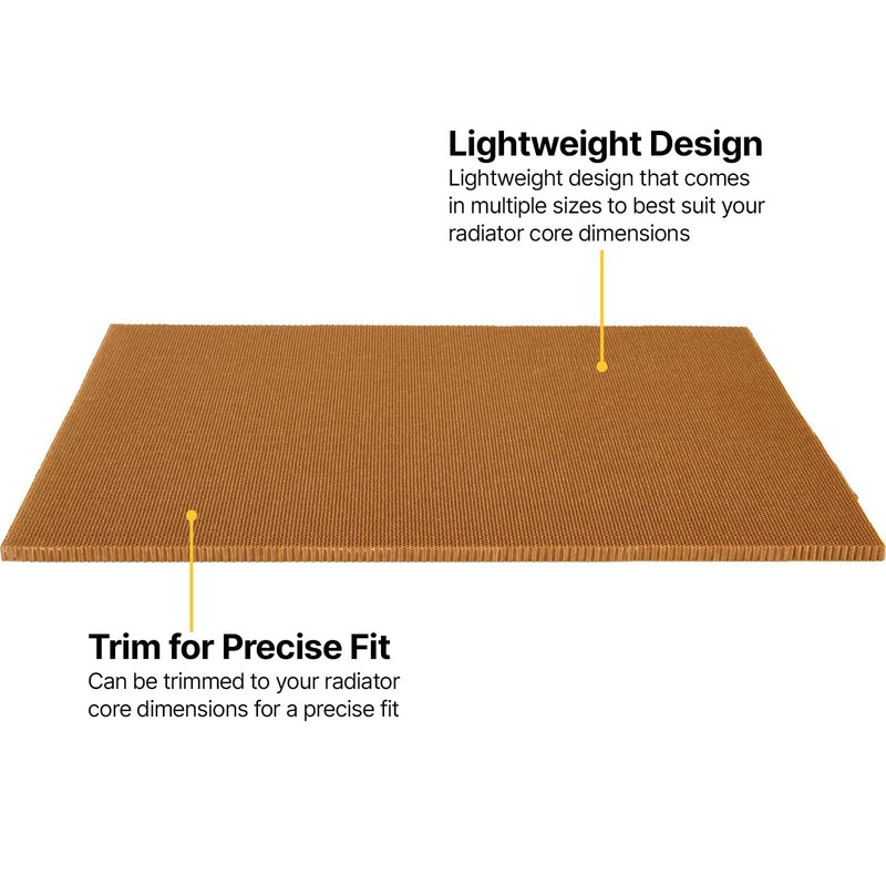 Radiator Screen Rock Guard Protector | Nomex Honeycomb, 19" x
