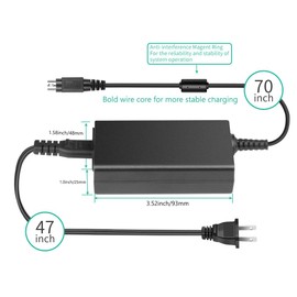 [UL Listed] HKY 24V C825343 Replacement AC Adapter for PS-180 PS-170 PS-150 PSA242 C32C825343 M159A M159B M235A M129C TM-T88II TM Series T88III POS Printer DC Charger Power Supply Cord