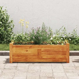 vidaXL Raised Bed Warm Rustic Acacia Wood Large Raised Bed Rectangular