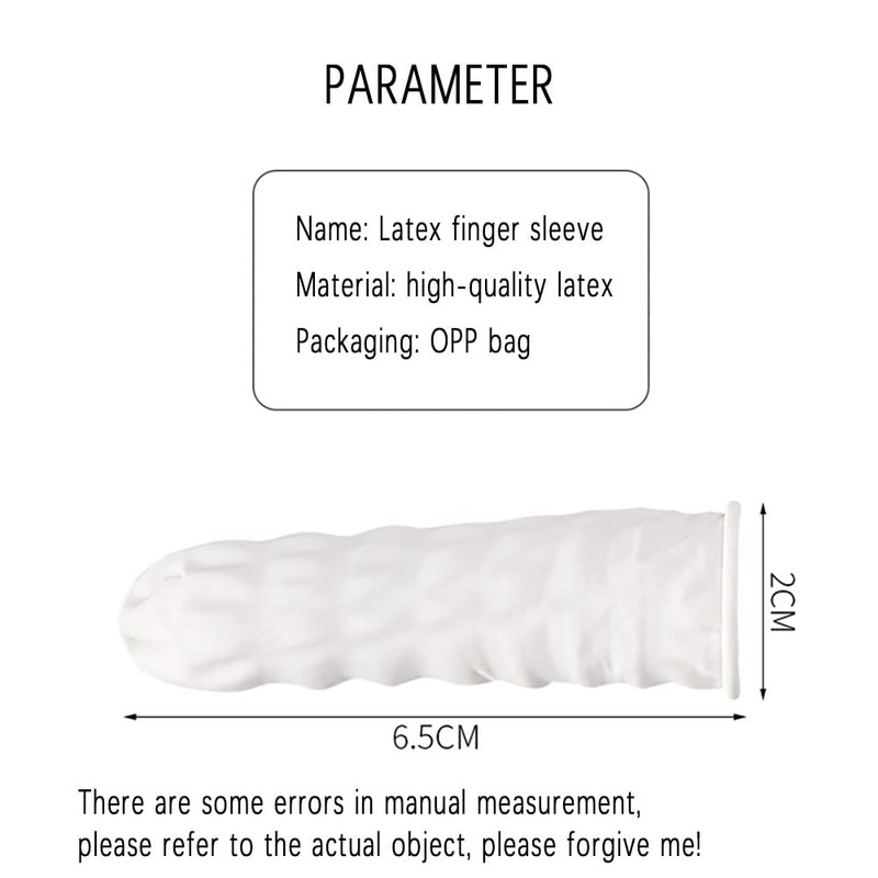 200 Count Latex Finger Cots, Disposable Fingertips Protector Finger Covers,