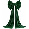 Oversized Velvet Christmas Bow with Long Tails, 15.75 x 70.8
