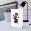 DistinctInk Greeting Card/Note Card - Welsh Terrier Puppy Graduation -