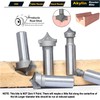Akylin 5pcs Point Cutting Roundover Router Bit Set,1/2" Shank,Cutting Dia.