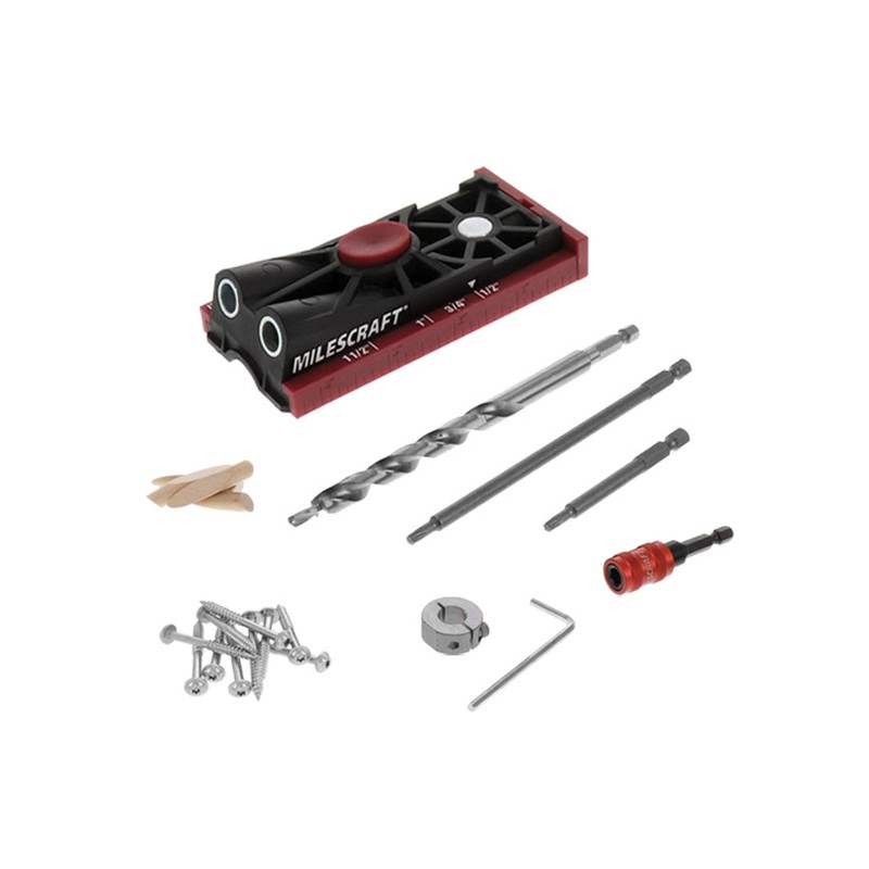 Milescraft 7336 Pocket Jig 200XCJ - Pocket Hole Bundle with