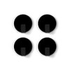 Trendform® Anti-Slip Solid Magnetic Hooks - Black (1 set of