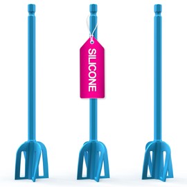 Pixiss Bidirectional Epoxy & Paint Mixer - 3 Reusable Silicone Paddles - Multipurpose Drill Attachment Stirrer