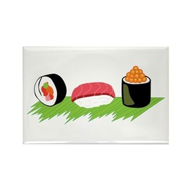 CafePress Maki Nigiri Ikura Sushi Magnets Rectangle Magnet, 2"x3" Refrigerator Magnet (10 pack)