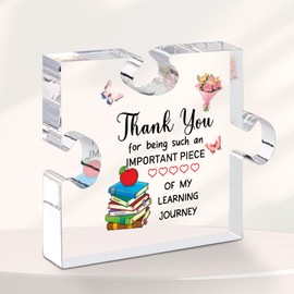 Teacher Gifts for Women Teacher Acrylic Plaque 4 x 4" Teacher Appreciation Gifts Best Teacher Gifts Thank You Teacher Plaques