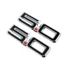 Pair Set 5.0 Letters Door Side Emblems 3D Badge Replacement