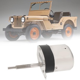 Car Windscreen Wiper Motor, 12V Windshield Wiper Motor Kit 105 Degree Efficient High Strength Front Windshield Wiper Motor for Tractor Fishing Boat ATV UTV