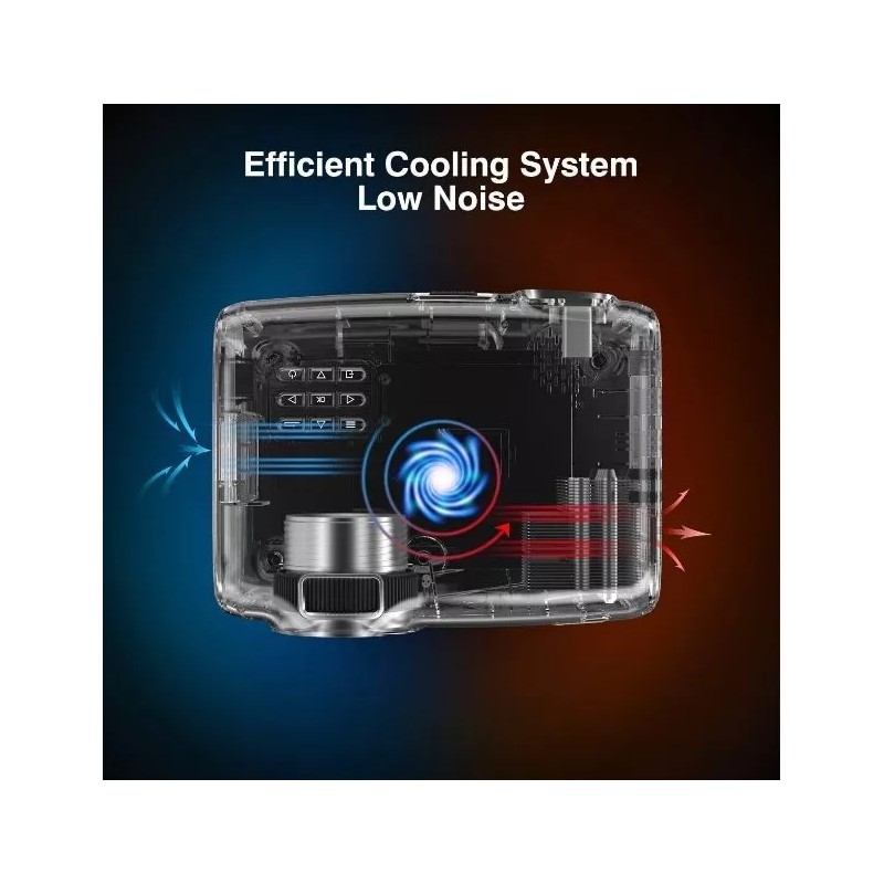 Excelvan Projector BL43; Home Theater 720P Supports 1080P; 2600 Lumens