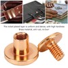 200 Set Book Binding Screw 9x6.5mm DIY Leather Electroplating Uniform