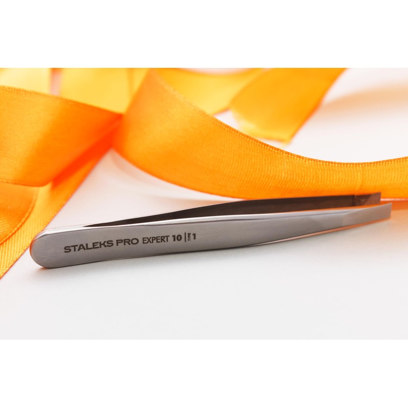 STALEKS PRO Expert 10/1 Precision Stainless Steel Tweezers for Thick