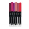 Labial Líquido Cs Overtime Lipcolor Tono Black Cherry Acabado Gloss