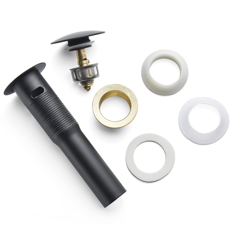Rockgoya Bathroom Sink Drain,Drain Stopper Bathroom Sink Without Overflow,Pop Up