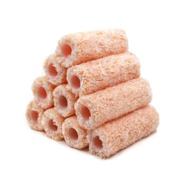 ROLLINGDOG Small Paint Roller Cover,Microfiber Paint Roller Cover,4 inch Paint Roller Cover for Painting Smooth to Semi Smooth Surfaces,Pack of 10