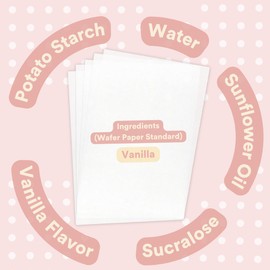 Printable Edible Wafer Paper Sheets from paper2eat (0.30 mm - 25 sheets/Vanilla)