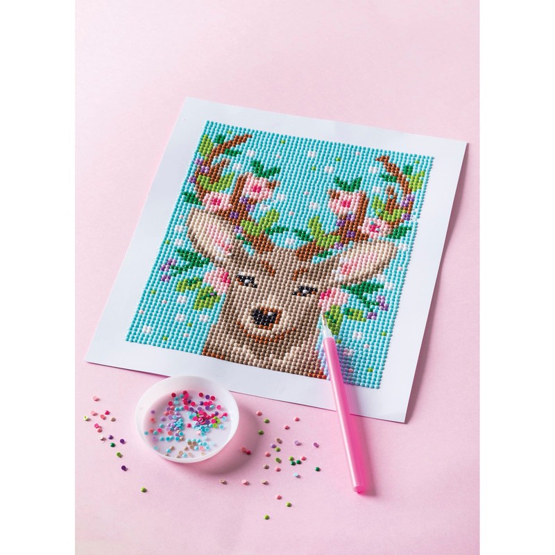 Janod J07948 Game Deer Diamond Painting Embroidery Multi-Coloured