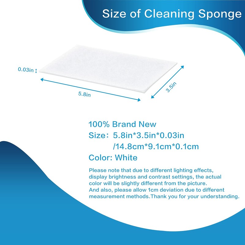 100PCS Eraser Sheets, Magic Cleaning Sponge Reusable, Thin Nano Dish