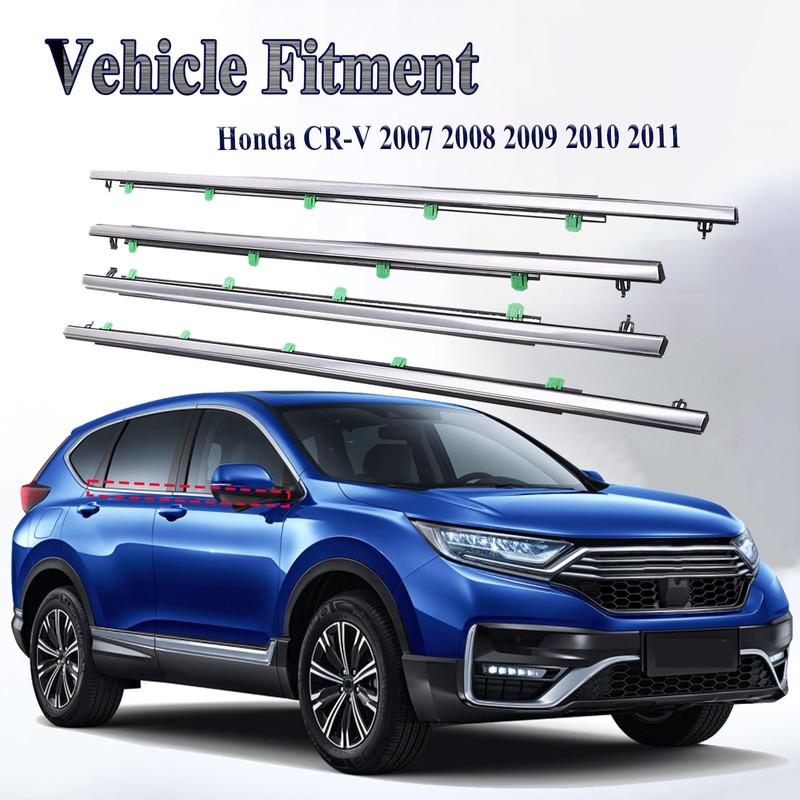 ItranMc Window Molding Trim for Honda CR-V/CRV 2007-2011,Chrome Outer Door