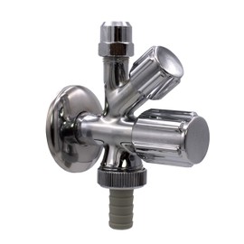 VARIOSAN Valve Connection Set 12685, 1/2 Inch, Combination Angle Valve & Angle Valve, Self-Sealing