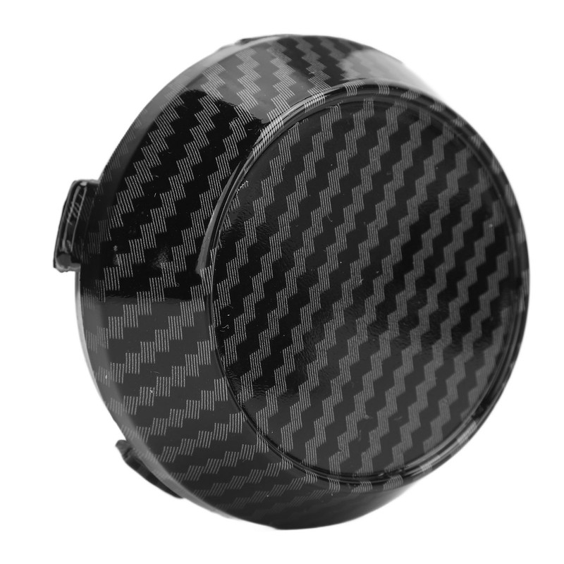 4 Pcs 60mm Wheel Center Caps Carbon Fiber Style Tyre