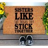DecStic Sisters Like Fat Thighs They Stick Together Coir Door
