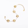 UOOANUO Double Sided Four Leaf Clover Bracelet for Women 18K