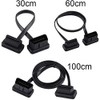 Auto Diagnosekabel, Akozon 16 Poliger Stecker auf Buchse OBD2 OBD
