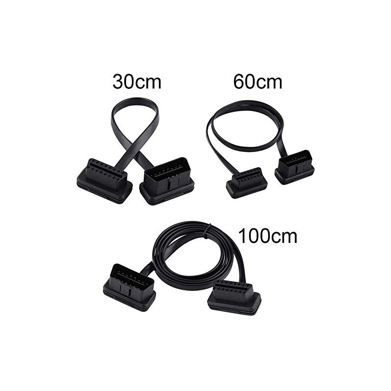 Auto Diagnosekabel, Akozon 16 Poliger Stecker auf Buchse OBD2 OBD