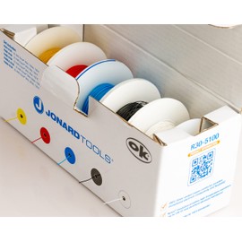 Jonard Tools R30-5100 Solid Kynar® Wire & Dispenser Box, 5 Color Set (500 ft)