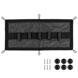 ENUODA Cable Management Net Under Desk Black Mesh Cable Manager Flexible Under Desk Cable Management Net for Standing Desk